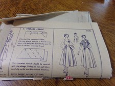 Vintage women's short jacket & full-skirt dress pattern Simplicity #3196 size 16 picture