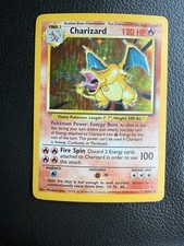 Pokemon TCG Charizard Holo Unlimited Rare Card Base Set 4/102 - good condition picture