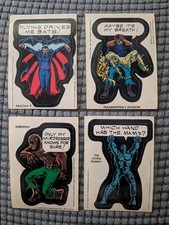 1975 Topps marvel sticker cards THE MONSTERS (4) monster cards picture