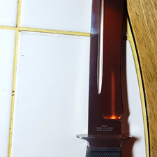 Katz Combat Fixed Blade Stainless Clip Point Full Tang Sheath 1998 picture
