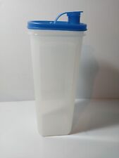 Tupperware 2 LITER Pitcher Slim Line Square 5772D-2 Clear w/Snap on Lid C11 picture