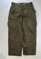 VTG 60s Schilling OHG German Army Pants Men’s Military Wool sz 32x27 Distressed picture