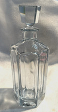 Vtg Strombergshyttan Stromberg Sweden Signed Glass Decanter w Stopper 10 3/4