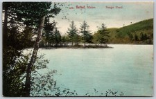Songo Pond In BETHEL Maine Beautiful Scenery ANTIQUE Unposted Postcard picture