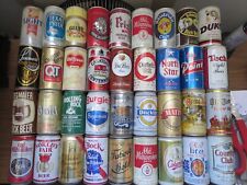 Lot of 36 Vintage Beer Cans - Texas Pride, Glulk, Old Milwaukee, Schmidt, Tech picture