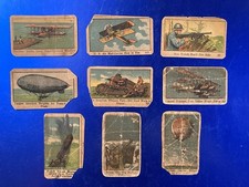 1920s W545 - Lot Of 9 - World War 1 Scenes & Leaders Strip Cards - Vintage picture