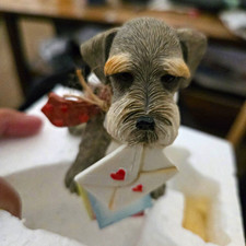 Country Artists Top Dogs Schnauzer Resin Dog Figurine picture