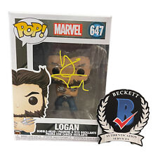 Hugh Jackman Signed Autograph Logan Funko Pop 647 Beckett BAS Wolverine Marvel picture
