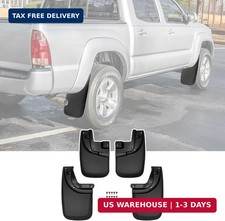 Mud Flaps for 2005-2015 Toyota Tacoma with OEM Fender Flares, No Drill Splash Gu picture