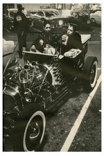 🚗 Classic Hot Rod Nightlife Poster - 24x36” Print - Perfect for Bar Wall Decor picture