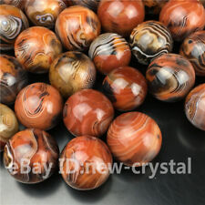 Natural Silk Madagascar Banded Agate sphere Specimen ball Collections Gift BM52 picture