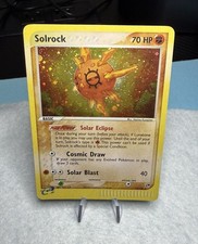 Pokemon Solrock 13/100 NM Rare Reverse Holo EX Sandstorm (2003 VINTAGE)  picture