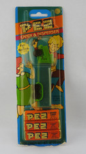 Vintage Pez Candy Dispenser Green Tractor New Sealed On Card With Candy Refills picture