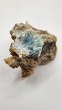 48g Rare Natural Blue Euclase Crystal Specimen Matrix Colombia 45x45mm Untreated picture