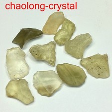 200Ct 10PCS Natural Libyan Desert Glassy Tektite Impact Specimen Gold Meteorite picture