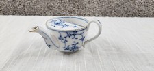 Vintage Invalid Feeding Cup Blue/White Porcelain Medicinal Cup Pitcher picture