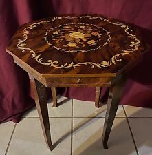 Gorgeous Inlaid Table Sorrento Special Craftsmanship. Vintage. picture