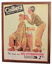 COLLIER'S WEEKLY 11/26/1944 WWII ISSUE Framed Cover Art Arthur Smith picture