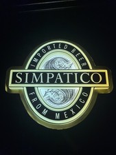 RARE Vintage Simpatico Beer Sign - Electric Lighted - Mexican Import - WORKS picture