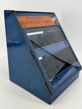 VTG Westinghouse Flashlight Lamp Bulbs Metal Advertising Store Display Cabinet picture