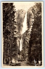 c1940s Yosemite Falls National Park California CA Waterfalls RPPC Photo Postcard picture