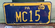 🇺🇸 -PENNSYLVANIA  - 1958 / 1963 Member of CONGRESS license plate - Archival picture