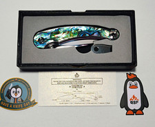 QSP Dolphin Abalone 14C28N Mirror Polished Blade New In Original Box picture