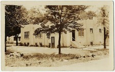 1926-1940s Real Photo Postcard Unknown Building Practical Business School RPPC  picture