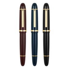 3 PCS Jinhao X159 Fountain Pen EF/F/M Nib & Golden Clip, Acrylic Big Size Pen picture