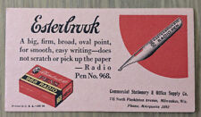 Vintage ESTERBROOK Radio Pen No 968 Ink Blotter picture