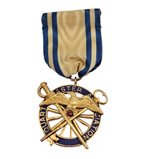 1920s US Army Quartermaster Association Medal Ribbon Insignia Low Serial 58 picture