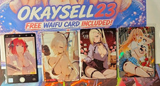 WAIFU SET OF 4 CARDS + FREEBIE CARD picture