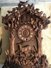 Black Forest Mantle Cuckoo Clock Quail PARTS OR RESTORATION picture