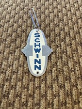 Vintage Schwinn Metal Oval Winged Head Badge/Front Nameplate~Unused picture