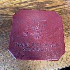 Rare Fisher Body Syracuse General Motors Playing Card Box Trinket Box Red picture