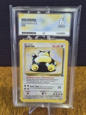 1999 Pokémon Jungle Snorlax #27 Non-holo ACE Grade 6 Vintage Pokemon Card Pop 6 picture