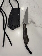 CRKT SPEW Folts Design 3” Fixed Blade Knife 2388 w/ Black Sheath Excellent picture