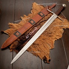 Custom Handmade Stainless Steel Norman Crusader Era Replica Sword, 12th century picture