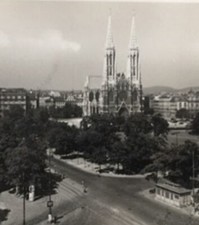 Vintage Souvenir Postcard From Wien, Austria RPPC RP Real Photograph Card picture