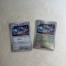 Reverse Holofoil and Normal Metang Pokémon Cards - Chaos Rising picture