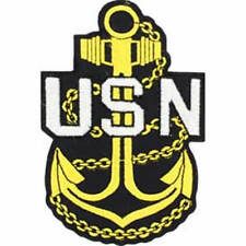 USN NAVY CHIEF PETTY OFFICER CPO ANCHOR PATCH E-7 SAILOR VETERAN RETIRED picture