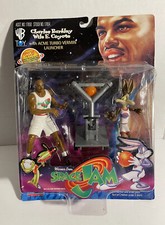 SPACE JAM CHARLES BARKLEY & WILE E. COYOTE W/Acme Turbo Launcher 1996 Playmates. picture