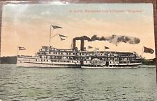 Kingston Steamer c1906 R and O Navigation Co Printed Postcard picture