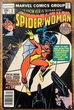 SPIDER-WOMAN 1 HIGHER GRADE 1ST SOLO APP OF JESSICA DREW MARVEL 1978 VINTAGE A picture
