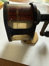 Antique ARROW Automatic Pencil Sharpeners Co dual blade desk mount Pat Pen 1921? picture