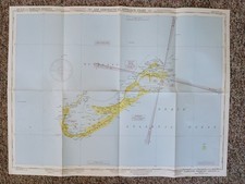 Hamilton Bermuda AAF Aeronautical Approach Chart 1944 Army Air Forces Map  picture