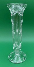 Antique ABP American Brilliant Cut Clear Lead Crystal Flower Pinwheel Vase picture