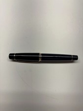 Breitling Ballpoint Pen Black Lacquer Chrome Clip Logo Pen Only picture
