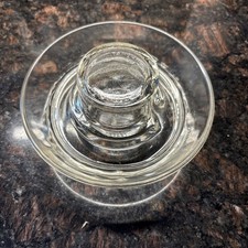 1940s Vintage Glass Chicken Waterer Pat No. 126987. picture