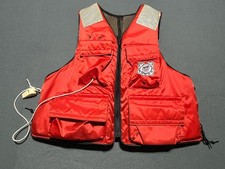 Vtg US Coast Guard Auxiliary Stearns Survival Life Jacket PFD Vest Large READ picture